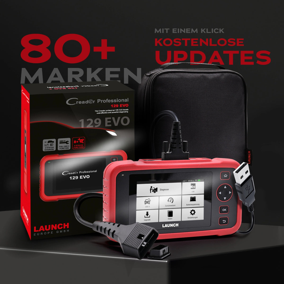 CRP 129 EVO V1 80+ Marken kompatibel und kostenlose Updates