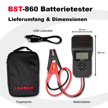 BST-860 Lieferumfang und Dimensionen