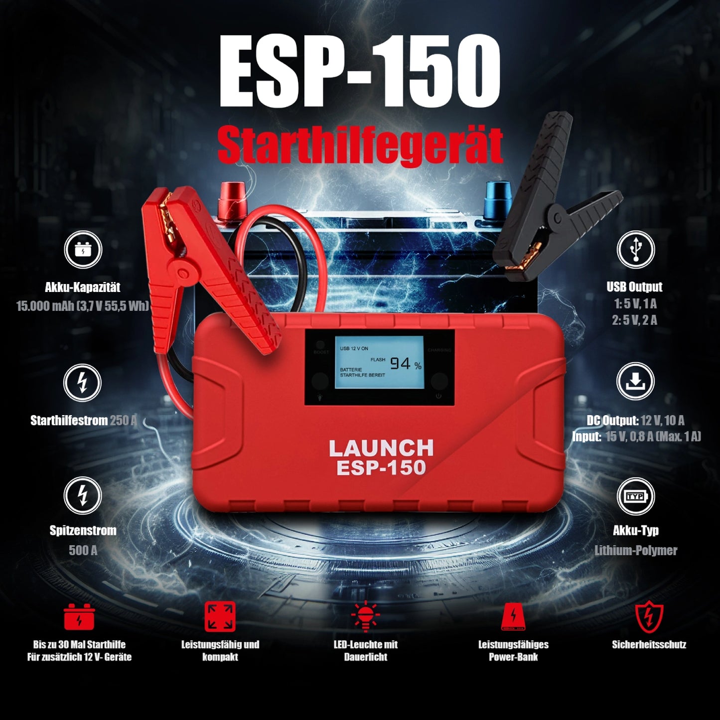 ESP-150 jump starter