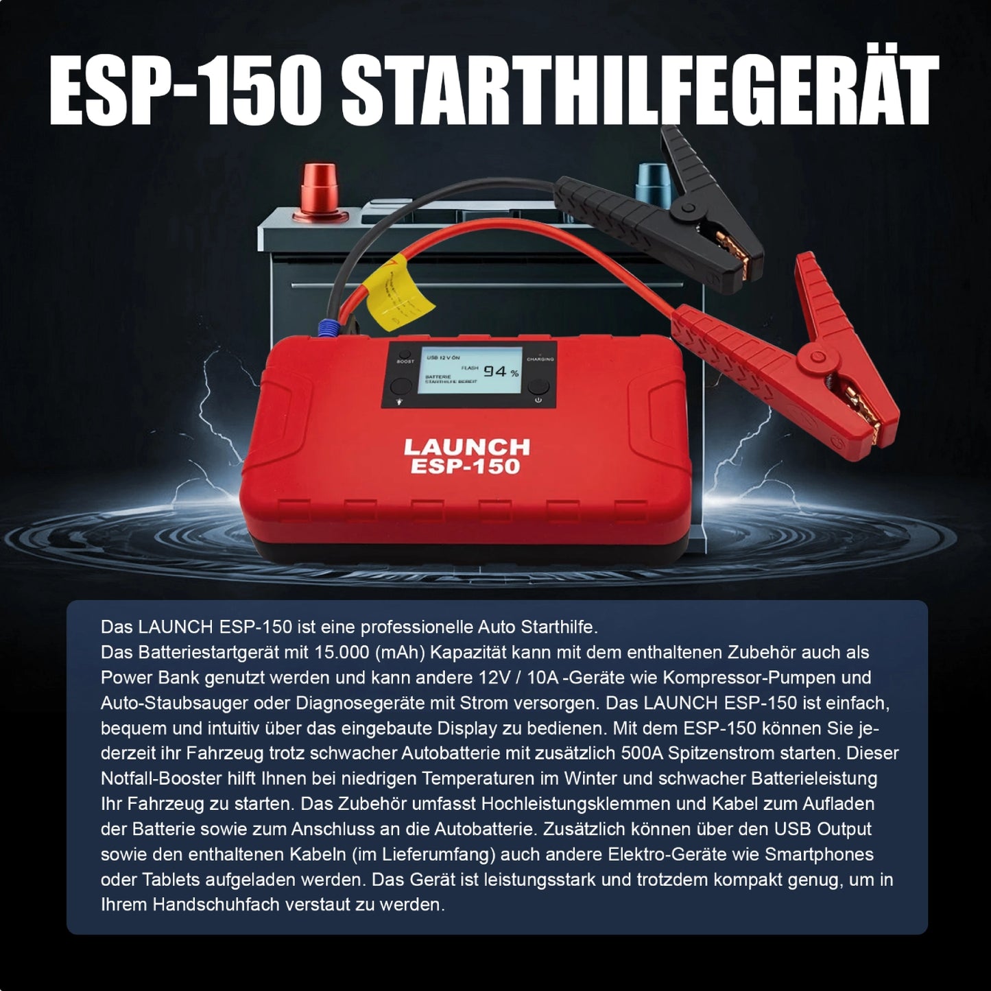 ESP-150 jump starter
