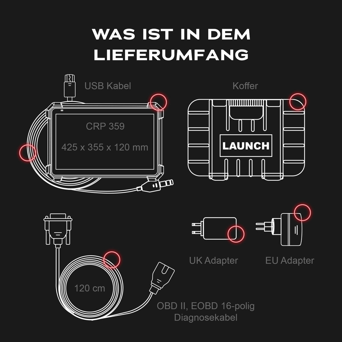 CRP 359 Lieferumfang