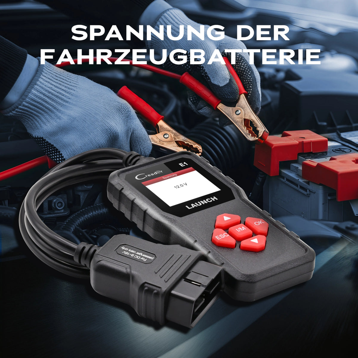 Creader E1 Batteriespannung