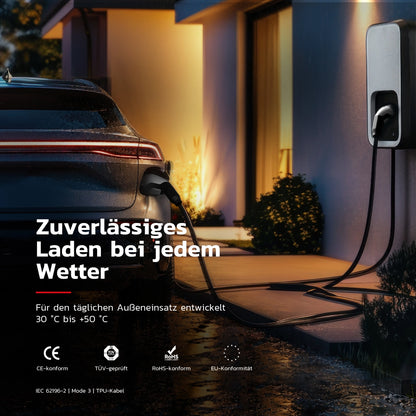 Kabel do ładowania Typ 2 | 22 kW | 7 m