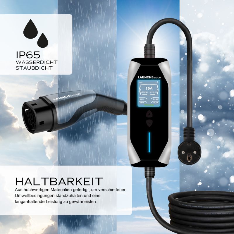 Portable charging cable Type 2 | 3.5kW | 7m