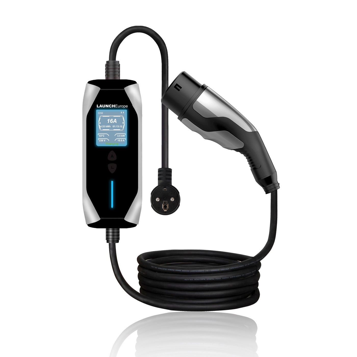 Portable charging cable Type 2 | 3.5kW | 7m