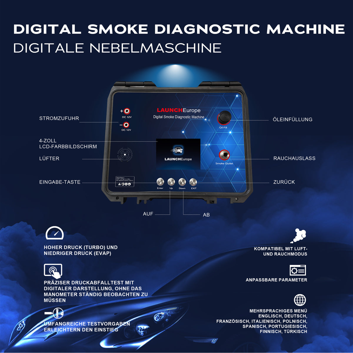 Urządzenie do diagnostyki dymnej