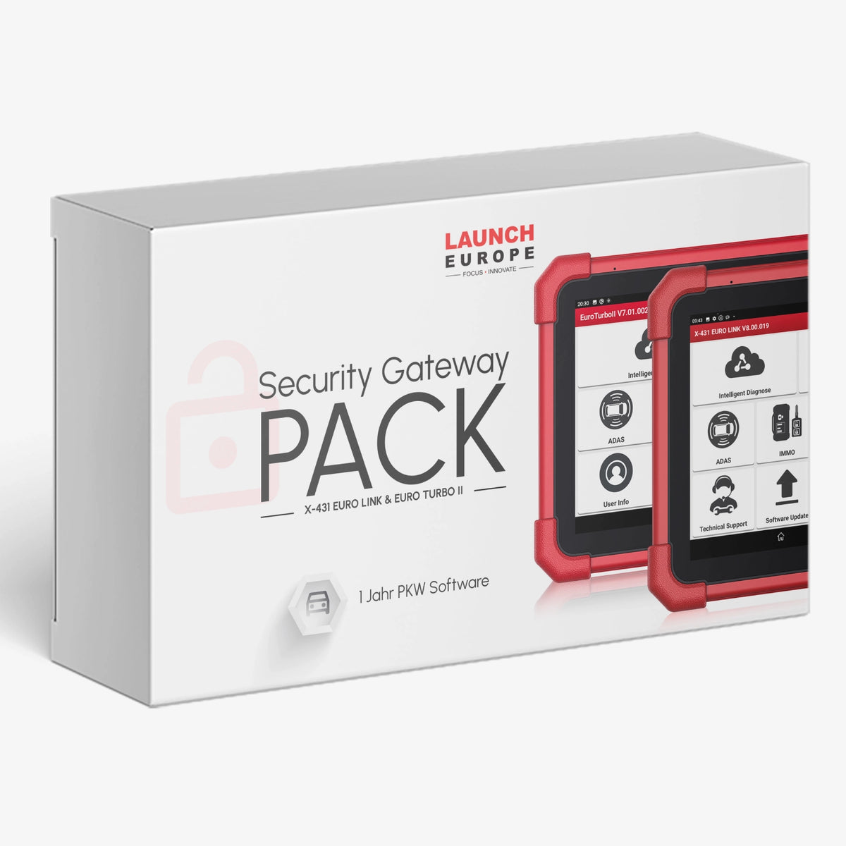 1 anno di software auto e pacchetto SGW - X-431 EURO LINK & EURO TURBO II