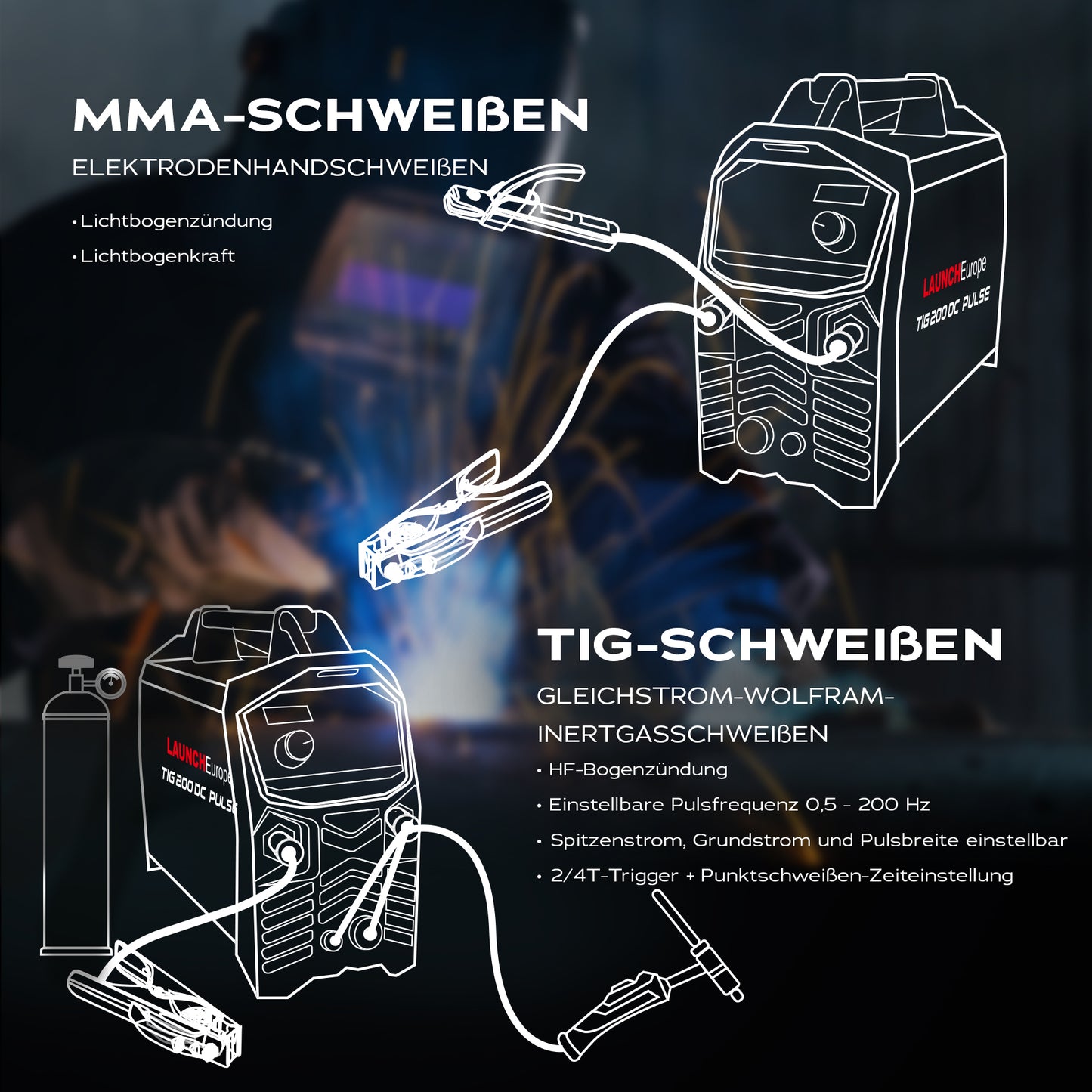 Spawarka TIG 200DC Pulse