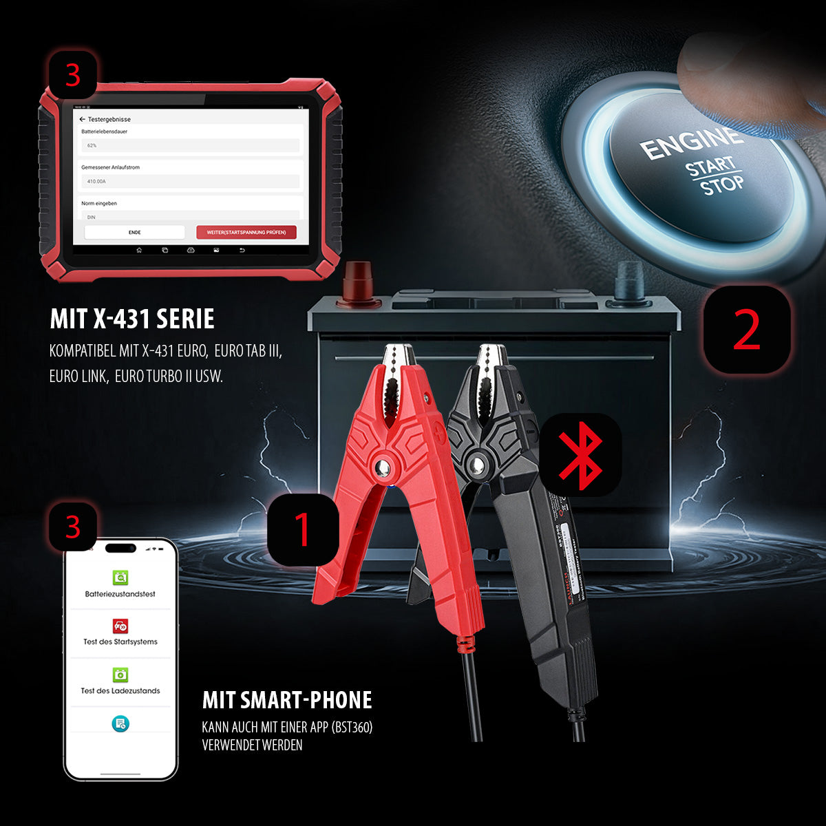 BST-360 Tester batteria Bluetooth