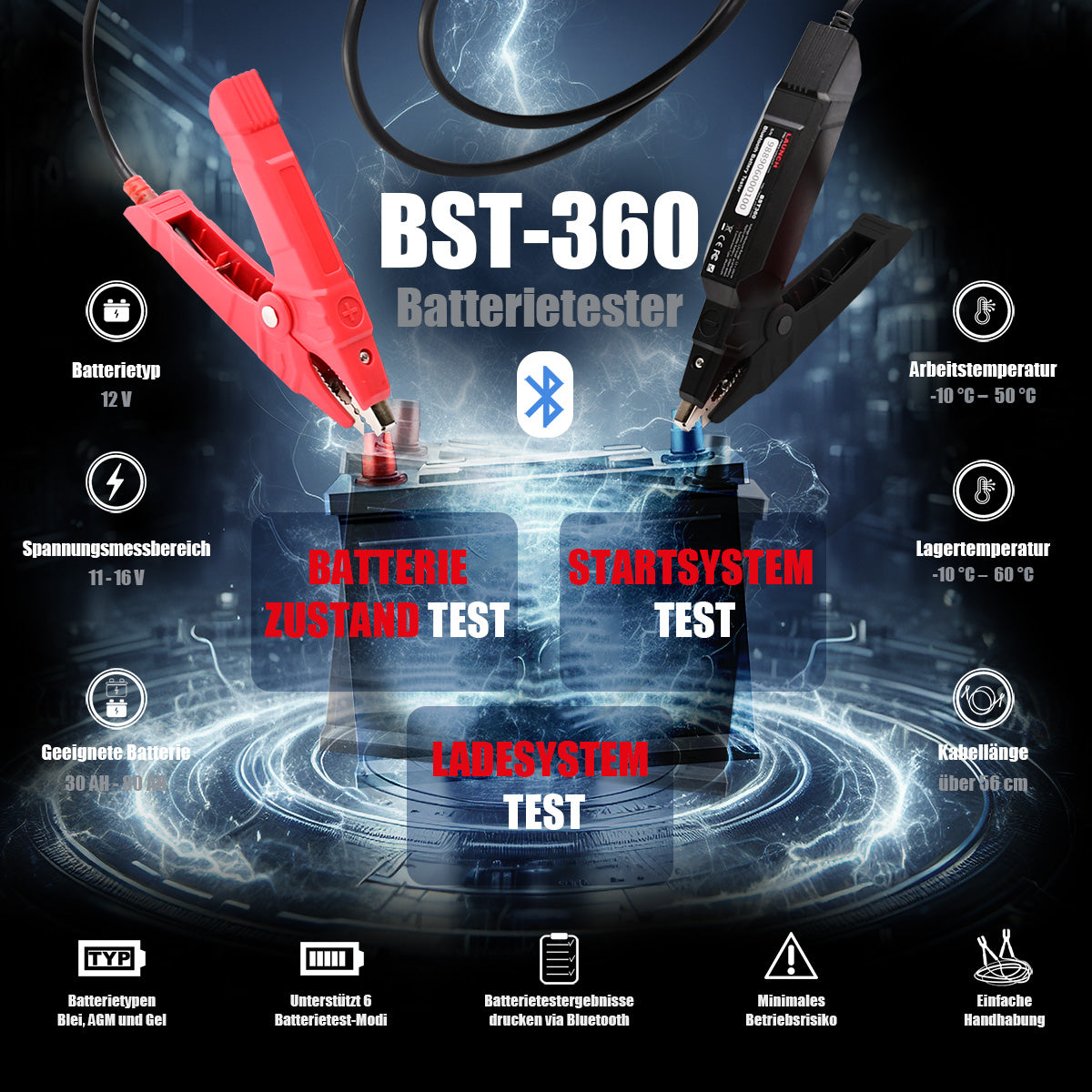 BST-360 Tester batteria Bluetooth